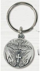 Pewter Confirmation Key Ring