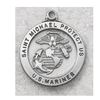 Marines Pewter Pendant on 24" Chain