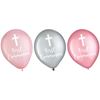 Pink First Communion Latex Balloons