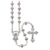 Pink Heart Shaped 4mm Rosary