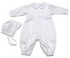 Pique Long Sleeve Longall Christening Outfit