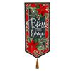 Poinsettia Bless This Home Everlasting Impressions Textile Décor