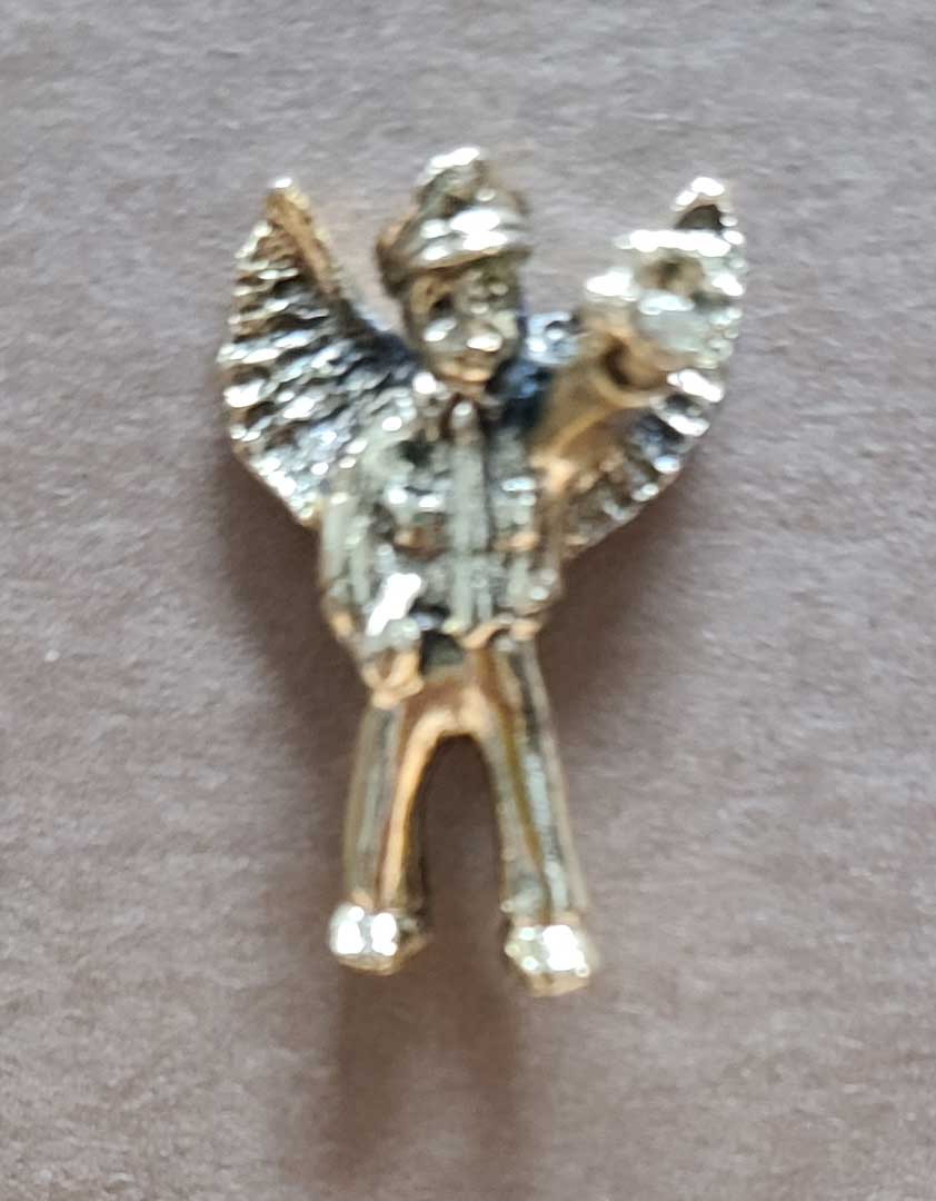Police Officer Angel Lapel Pin, 12/PKG | CATHOLIC CLOSEOUT