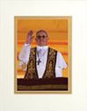 Pope Francis Giving Blessing Matted Picture