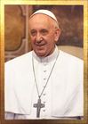 Pope Francis Wooden Plaque