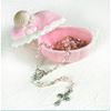 Porcelain Baby Keepsake Box with Rosary - Girl