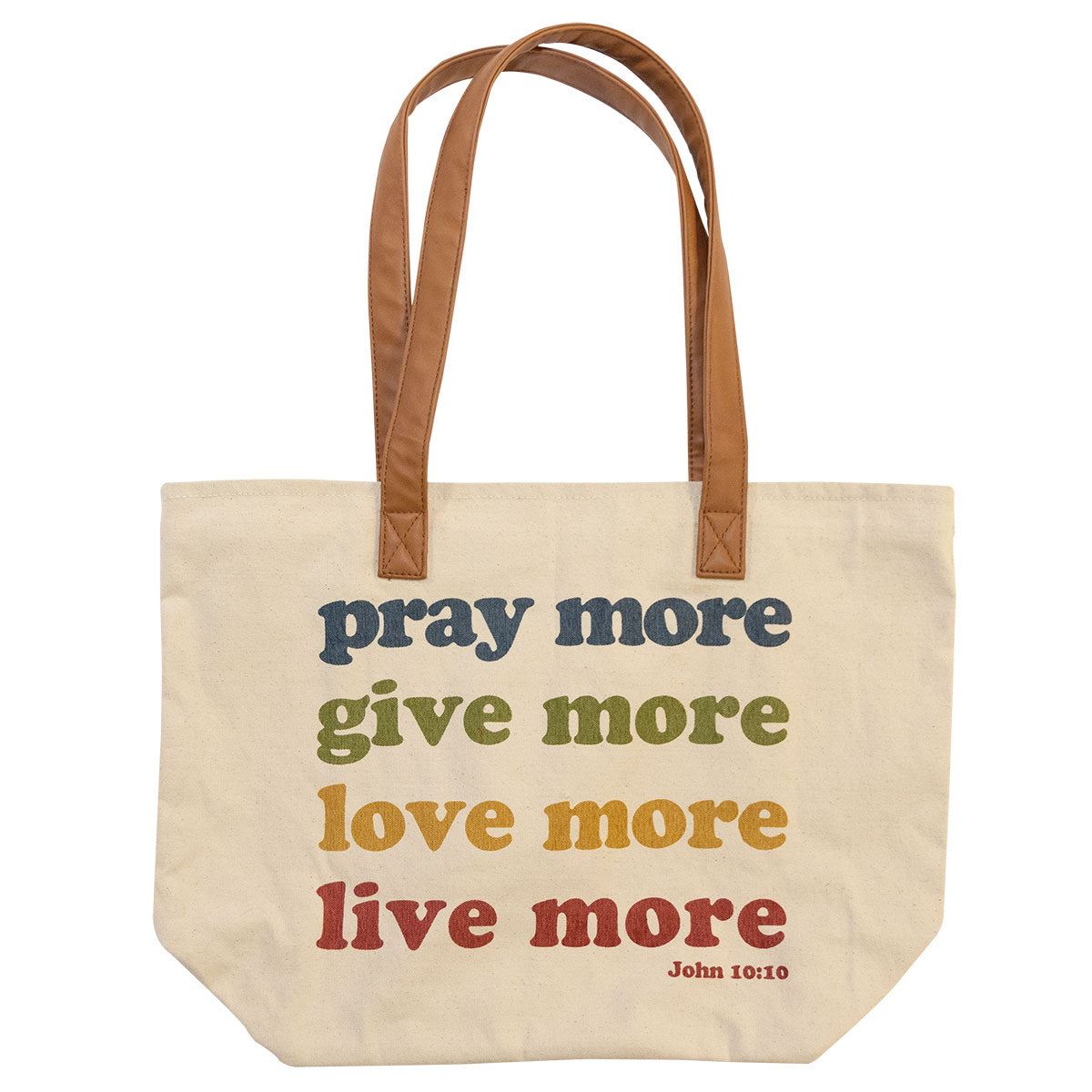 Pray More Tote Bag