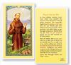 Prayer For My Pet St. Francis Laminated Prayer Card