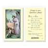 Prayer To Guardian Angel Boy Laminated Prayer Card