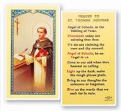 Prayer To St. Thomas Aquinas Holy Card
