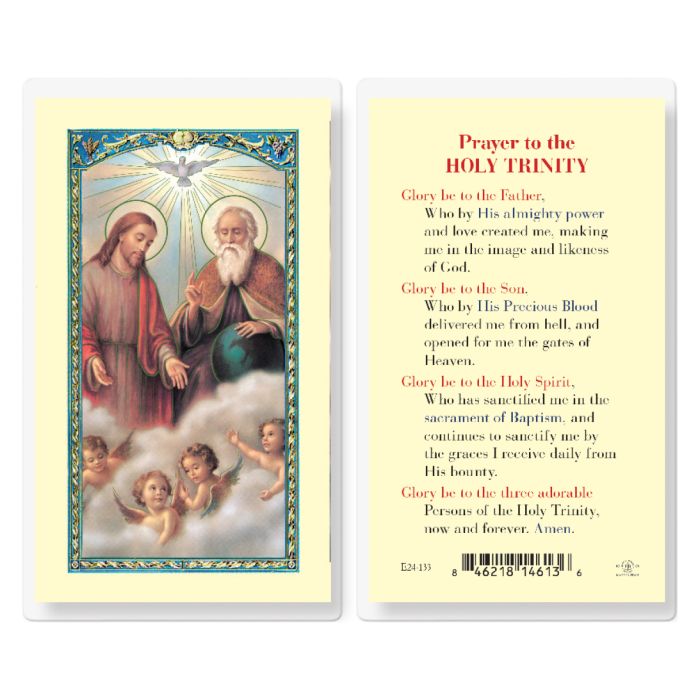 Prayer To The Holy Trinity Laminated Prayer Card