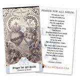 Prayer for All Needs Holy Card