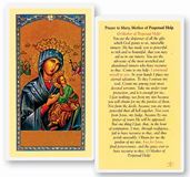 Prayer to Mary Mother of Perpetual Help Laminated Prayer Card