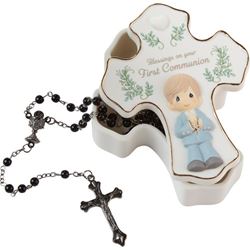 Blessings On Your First Communion Boy Rosary Box with Rosary 222408