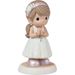 Precious Moments Brunette Girl Blessings On Your First Communion 5.25" Figurine - 125186