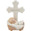 Precious Moments Cradled In His Love Boy Cross Porcelain 6.25"H