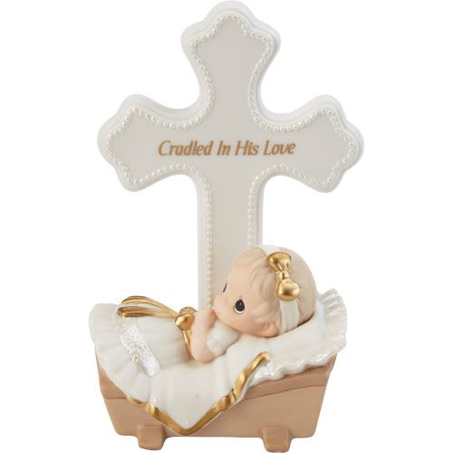 precious moments Cradled In His Love Girl Cross 212401