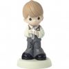 Precious Moments First Communion Boy with Rosary Figure