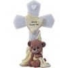 Precious Moments Jesus Loves Me 6.5" Standing Cross with Teddy Bear