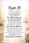Psalm 23 6x9 Bereavement Plaque