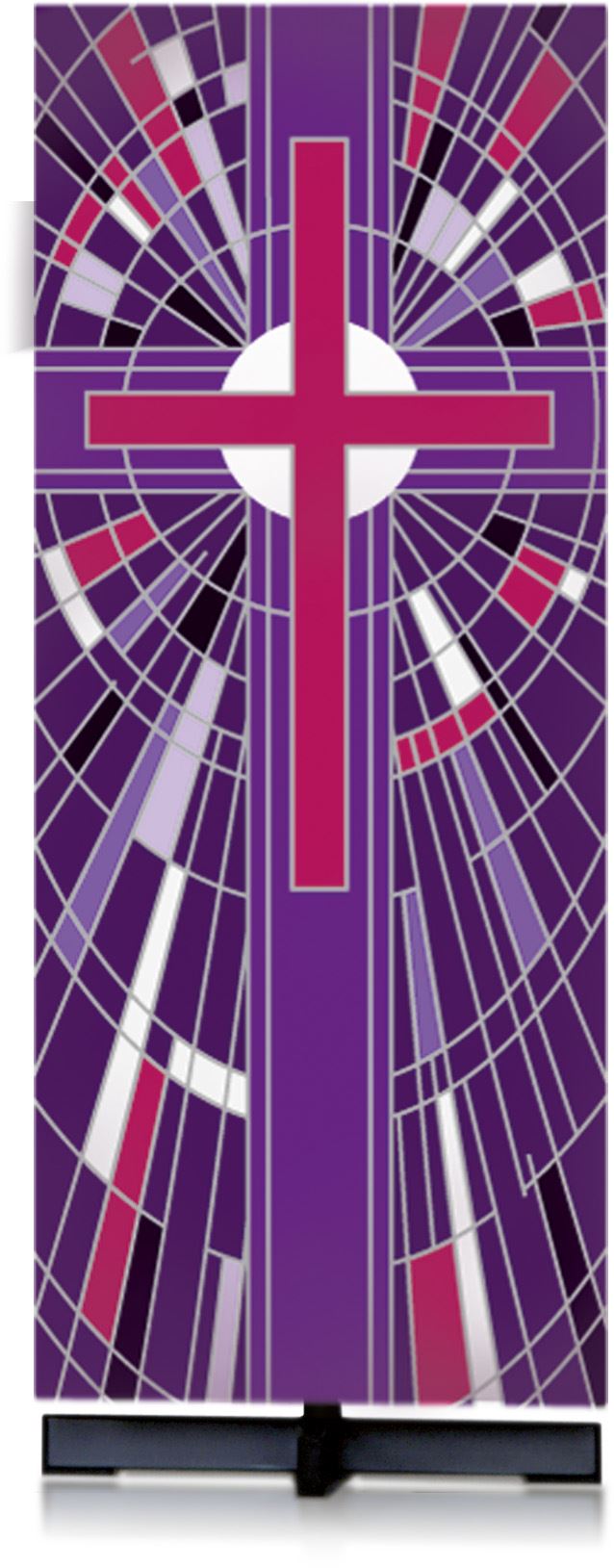 7508 - Lectern cover purple cross