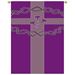 Purple Crown of Thorns/Nails Banner