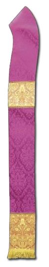 Purple Damask Stole from Poland