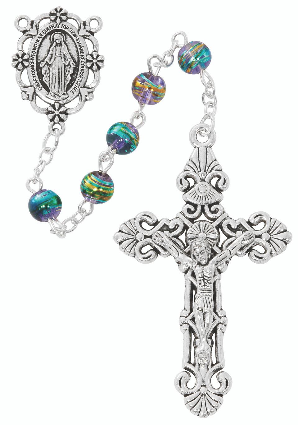 Purple MultiColor Rosary