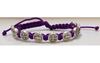 Purple/Silver St. Benedict Blessing Bracelet with Story Card