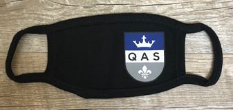 QAS Youth 2-Ply Reusable Face Mask, Black
