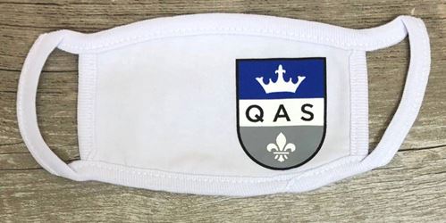 QAS Youth Face Mask, White