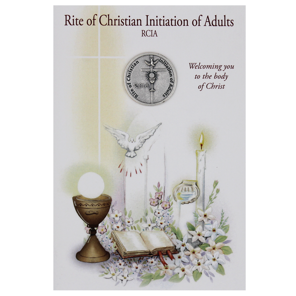 RCIA Greeting Card with Removable Pocket Token