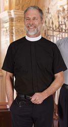 RJ Toomey Short Sleeve Neckband Clergy Shirt