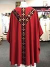 Red Chi-Rho Chasuble by Arte Grosse