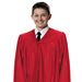 Our Confirmation robes are an exceptional value. High quality at an affordable price.  Easy Care Washable Polyester Satin Full Garment Zipper for Ease in Use Material: 100% Polyester Size: Junior, S, M, L, XL; See size chart below for details.