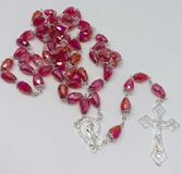 Red Crystal 6mm Rosary
