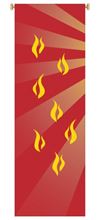 Red Flames Banner