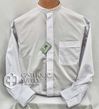 Reliant Neckband Collar White Shirt, Long Sleeve