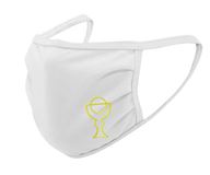 white Religious Face Mask with Embroidered Chalice