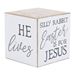 Religious Sayings for Easter 4 Sided Cube