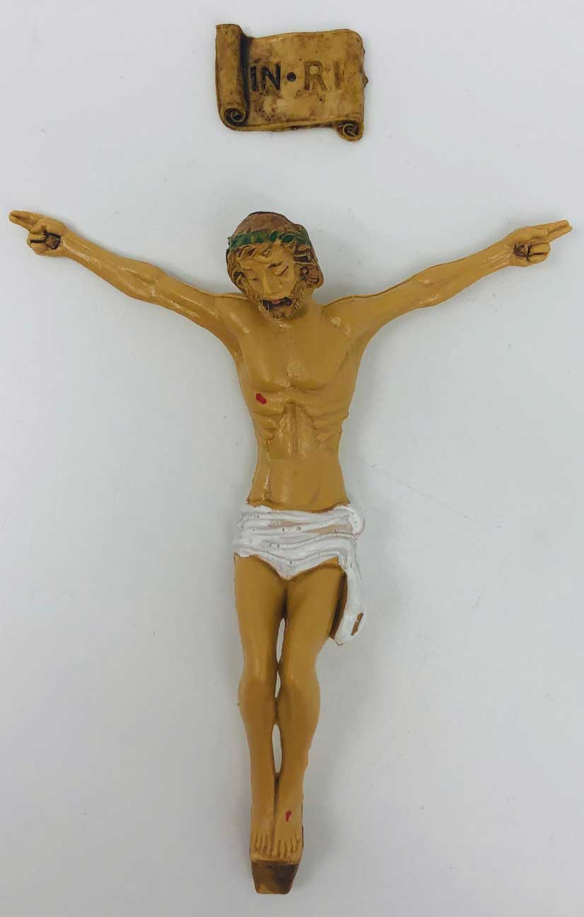 Resin 3.5" Corpus for Crucifix from Italy