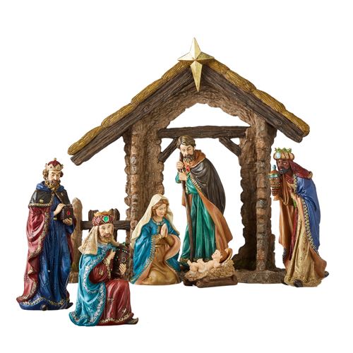 Resin 7pc Nativity Set, 20.75