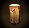 Resurrection Lent and Easter 4"x7" Flickering LED Flameless Prayer Candle with Timer