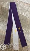 Reversible Purple/White Ribbon Stole for Confession