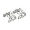 Rhodium Plated Celtic Knot Cufflinks *WHILE SUPPLIES LAST*