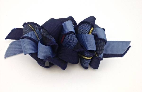 Ribbon Burst Bow #41 Blue