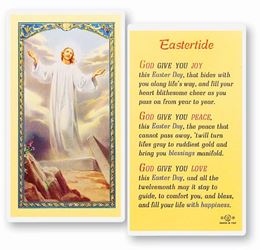 Risen Christ Eastertide Laminated Prayer Card
