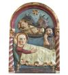 Romanic Nativity Relf Antique Wood Carved Made In Italy