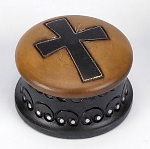 Round Cross Keepsake Box