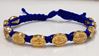 Royal Blue and Gold Miraculous Medal Blessing Bracelet
